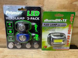lot 202 image: Lot of 3 - Head Lamps