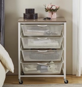 lot 7 image: 4 Drawer Rolling Cart