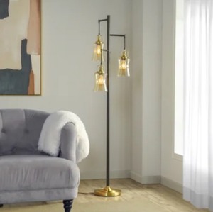 lot 13 image: Arden 3-Light Floor Lamp
