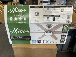 lot 21 image: Hunter Anza 52 Ceiling Fan