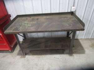 Steel Workbench with 1 1/2" Wood Top 30"x60"x36"