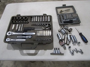 lot 11 image: 12 38 14 Drive Ratchets, Sockets, Extensions
