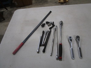 lot 12 image: 38 Drive Ratchets, Extensions, Adapters