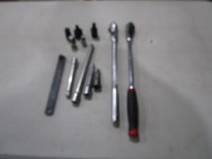 lot 13 image: 12 Drive Ratchets, Extensions, Adapters