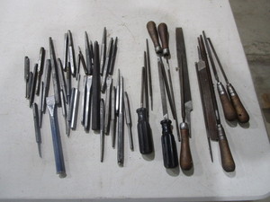 lot 28 image: Files, Punches, Chisels