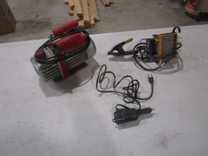 lot 48 image: Compressor, Shop Light, Engraver