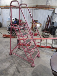 lot 59 image: Rolling Alum Ladder