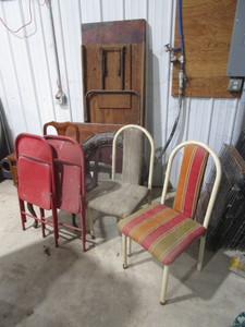 lot 82 image: Misc Tables, Chairs, Mirror