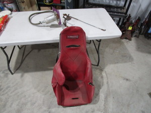 lot 97 image: 18 Alum Racing Seat, Throttle Pedal, Power Steering Reservoir