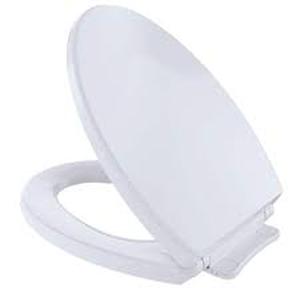 lot 5 image: Lot of TOTO SoftClose Elongated Closed Front Toilet Seat in Cotton White Customer Returns See Pictures