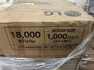 Flash Auction!- 9 Pallets (54 units) 33 Air Conditioners and 21 Dehumidifiers- Ends May 6th at 7:25pm