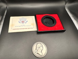 lot 93 image: US MintWashington Before Boston Americas First Medals Pewter Medal in Original Mint Case With Certificate