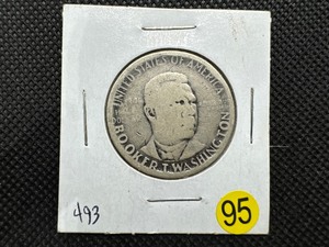 lot 95 image: Silver Booker T. Washington Comm. Half Dollar