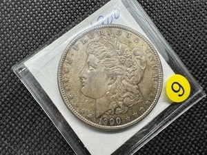 lot 9 image: 1900 Morgan Silver Dollar