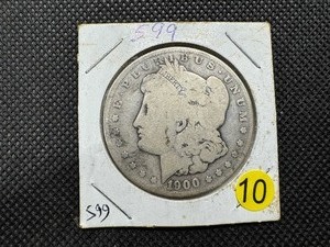 lot 10 image: 1900-S Morgan Silver Dollar