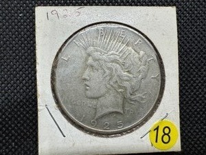 lot 18 image: 1925 Peace Silver Dollar