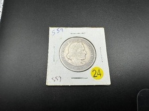 lot 24 image: 1892 Columbian Commem. Silver Half Dollar
