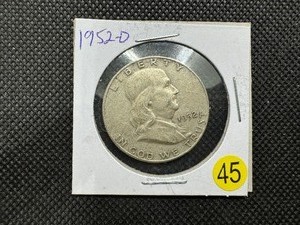 lot 45 image: 1952-D  Franklin Half Dollar