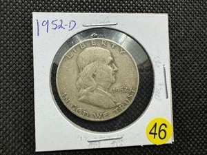 lot 46 image: 1952-D  Franklin Half Dollar