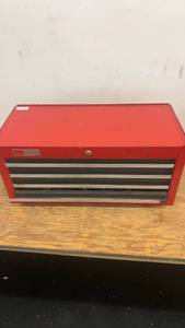 lot 16 image: Craftsman Red Tool Chest with Assorted Tools