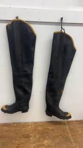 lot 21 image: Pair of La Crosse Thigh-High PVC Boots