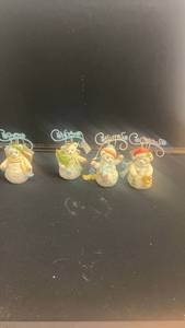 lot 44 image: Set of 4 Cherished Teddies Snowman Ornaments