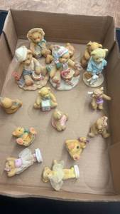 lot 52 image: Collection of 14 Bear Figurines with Various Designs