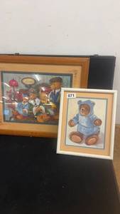 lot 71 image: Pair of Framed Bear Art Prints by Sandra Boynton