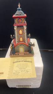 lot 79 image: Department 56 Clock Tower Figurine from Death Valley Rally Collection