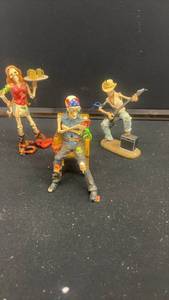 lot 82 image: Snakes & Bones Rock Band Figurine Set by Les Graves