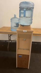 lot 251 image: Freestanding Water Cooler with Two 5-Gallon Bottles