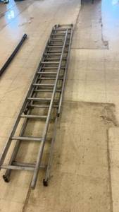 lot 253 image: Set of 2 Aluminum Extension Ladders