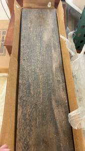 lot 254 image: Montagna Glazed Porcelain Tiles - Set of 15, Barnwood Color