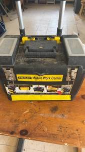 lot 262 image: Stanley Mobile Work Center Toolbox with Assorted Hand Tools