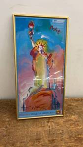 lot 281 image: Peter Max Signed Statue of Liberty 2000 Limited Edition Art Print