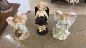 lot 287 image: Set of 3 Seraphim Classics Angel Statues