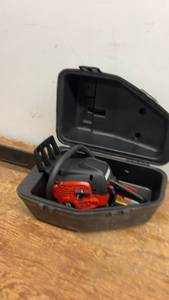 lot 196 image: Poulan Predator Gas Chainsaw with Case