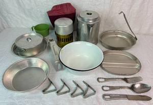lot 29 image: Vintage Camping Cooking Lot
