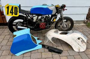 Vintage Kawasaki Motorcycle - Project Bike for Parts Only