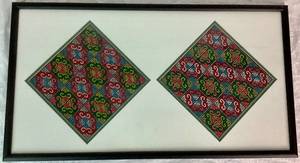 lot 44 image: Framed Hmong Textile Art