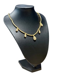 lot 36G image: Vintage Nolan Miller Gold Tone Rhinestone Necklace