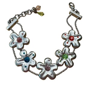 lot 18G image: Vintage Bob Mackie Floral Slider Bracelet