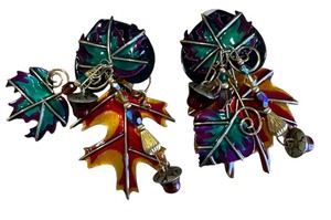 lot 23A image: Lunch at the Ritz Fall Foliage Earrings  Lunch at the Ritz Autumn Earrings