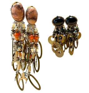 lot 19A image: Two Pairs of Vintage Chipita Style Earrings