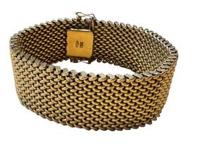 Gorgeous 18K Gold Mesh Bracelet