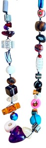 lot 19K image: Colorful Chunky Beaded Necklace