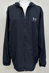 lot 15 image: Under Armor Mens Loose Black Zip Up - Light Jacket - Size XL