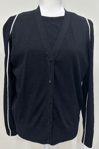 lot 14 image: Escada Sport Black with White Piping Sweater Set - Size M