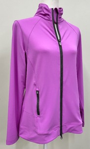 lot 23 image: Peter Millar Womans Soft Light Purple Zip Up - Size L