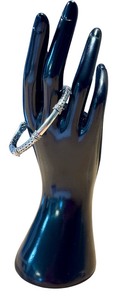 lot 7L image: Sterling Silver Hinge Cuff Bangle